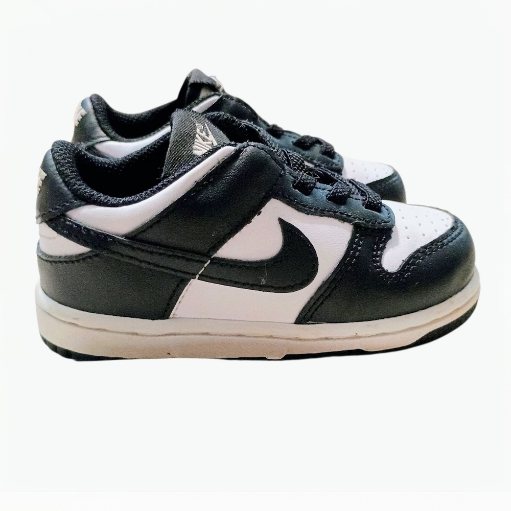 Nike Toddler Panda Dunks Black and White Sneakers Sz 7C